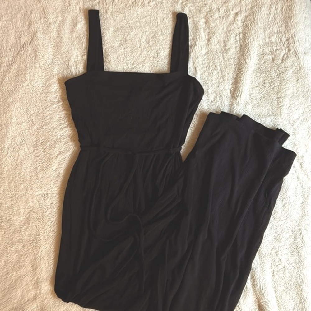 🍊 jumpsuit | ribbed | sleeveless | size small